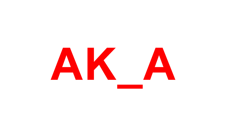 AK_A Architecture logo in bold red lettering.