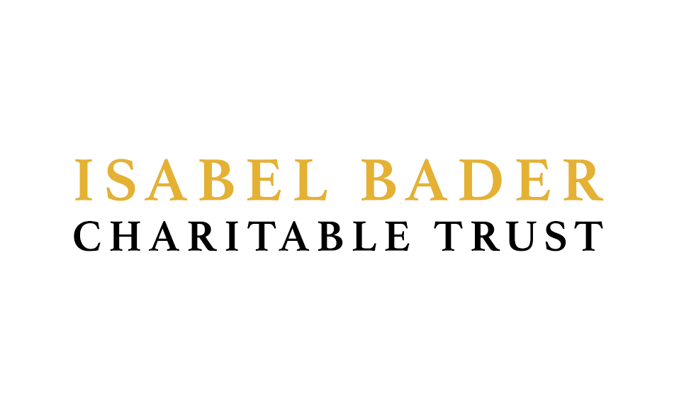 Isabel Bader Charitable Trust logo in gold and black lettering.