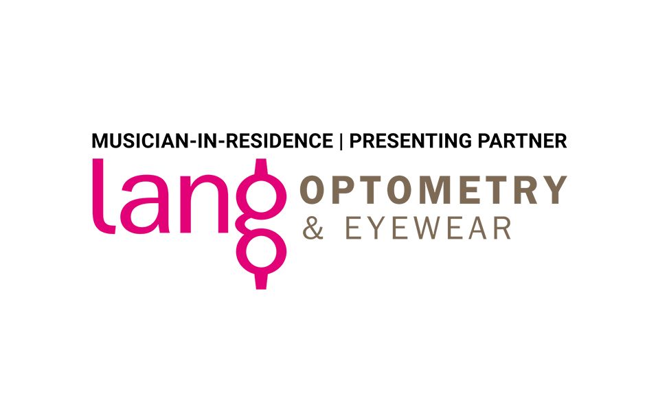 Musician-in-Residence Presenting Partner Lang Optometry & Eyewear logo.