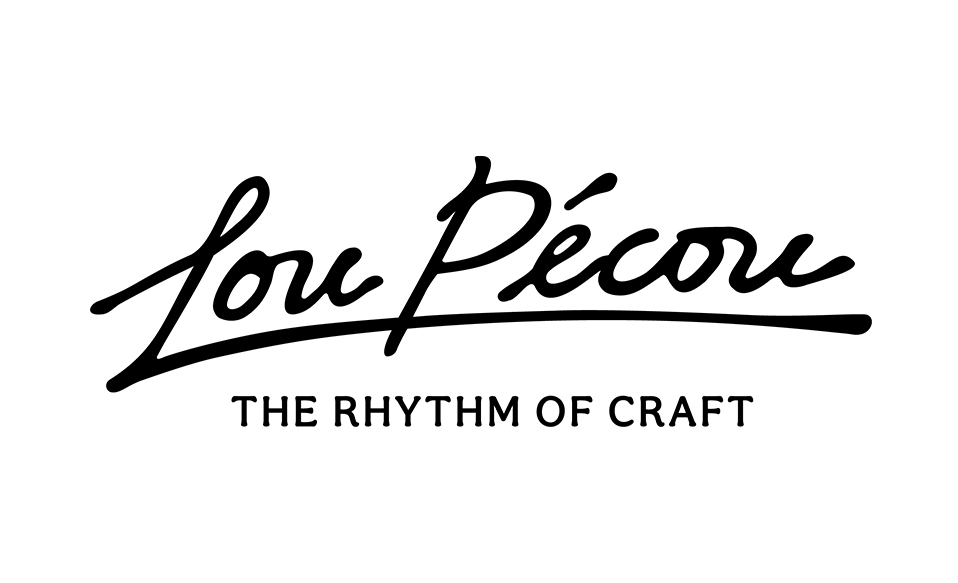 Lou Pécou logo in black script with the tagline “The Rhythm of Craft.”